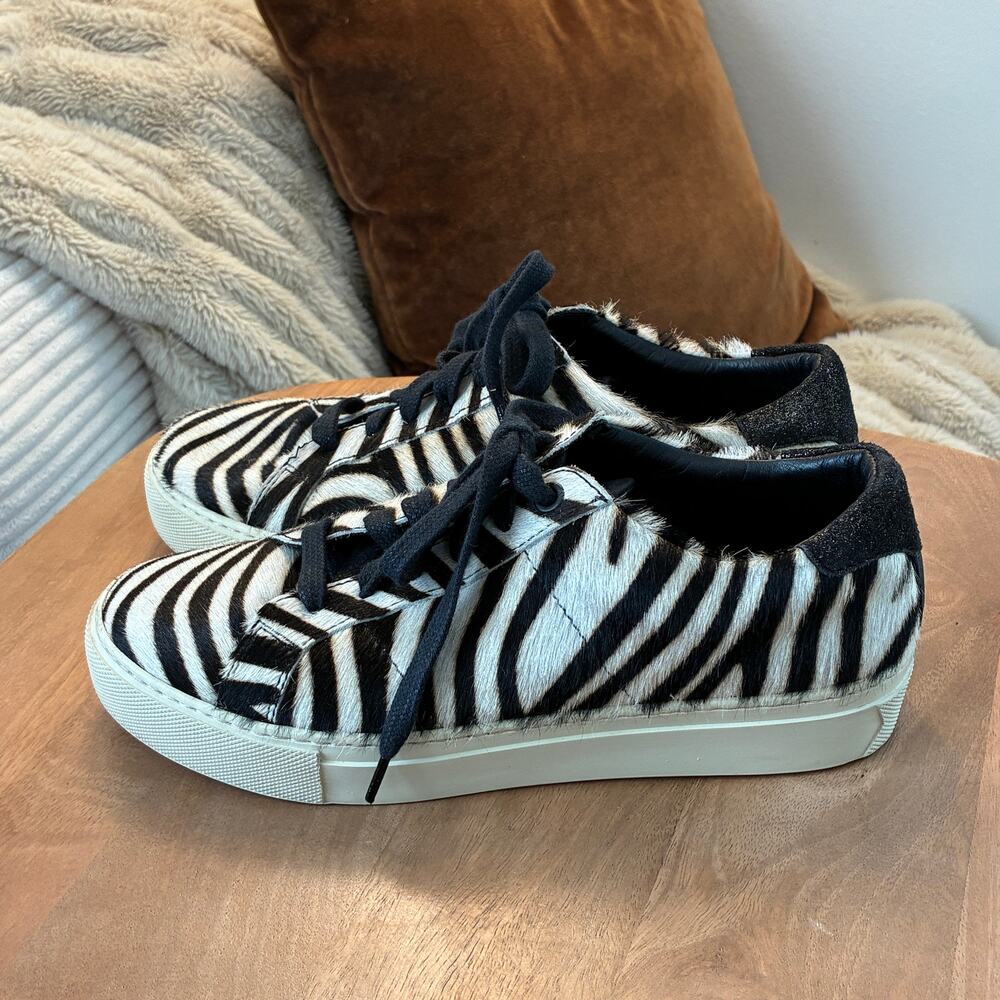 GREATS The Royale Zebra Print Pony Hair Sneakers Size US 7.5 / EU 37.5